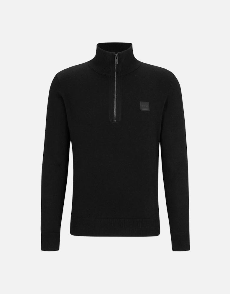 Boss Kanobix 1/4 Zip Knit - Black