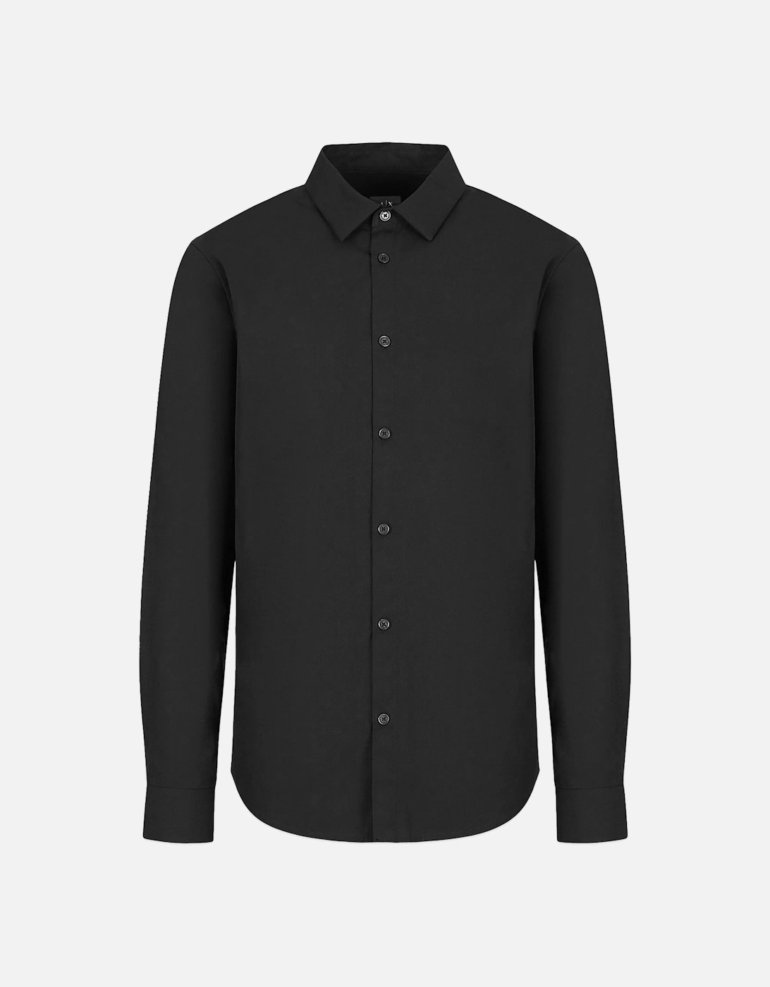 Cotton Stretch Long Sleeve Shirt - Black, 3 of 2