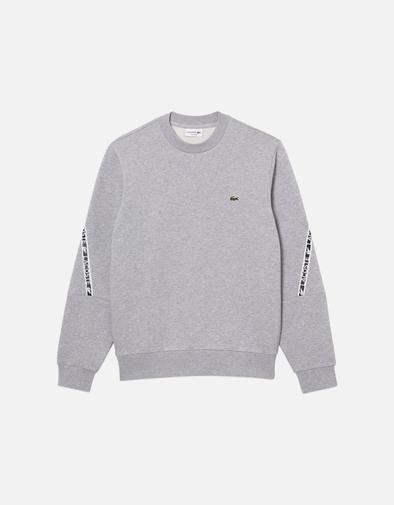 Tape Sleeve Crew Sweat SH9884 - Silver Chine