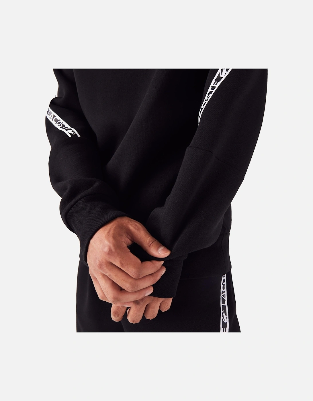 Tape Sleeve Crew Sweat SH9884 - Black