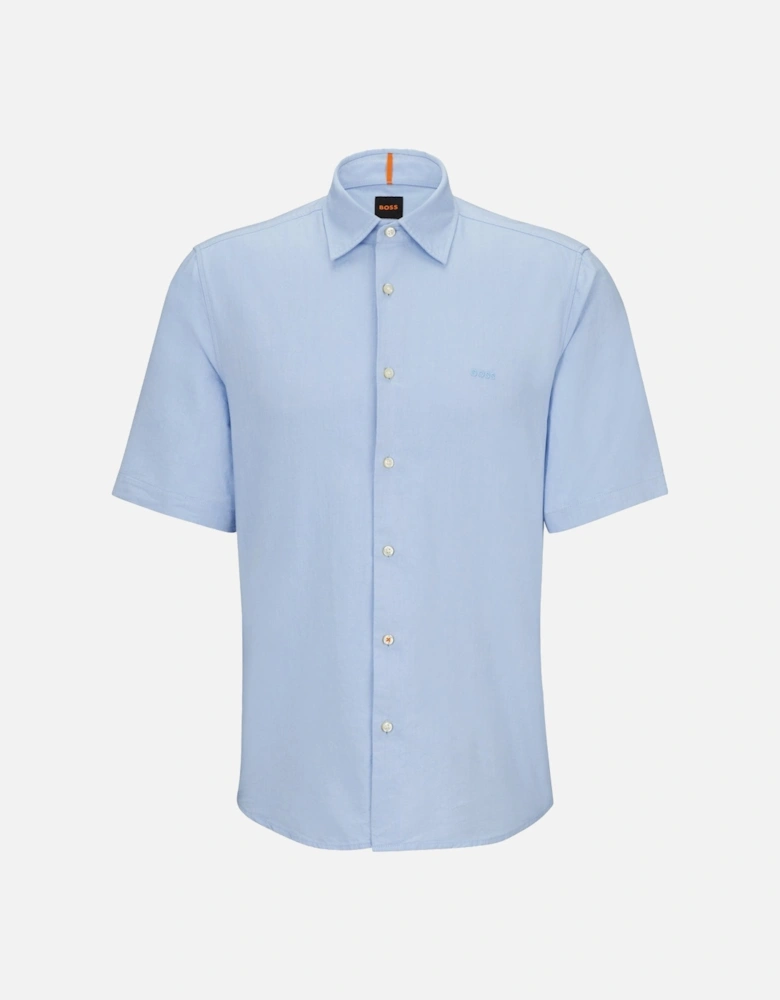 Boss Rash 2 Oxford Short Sleeve Shirt - Sky Blue