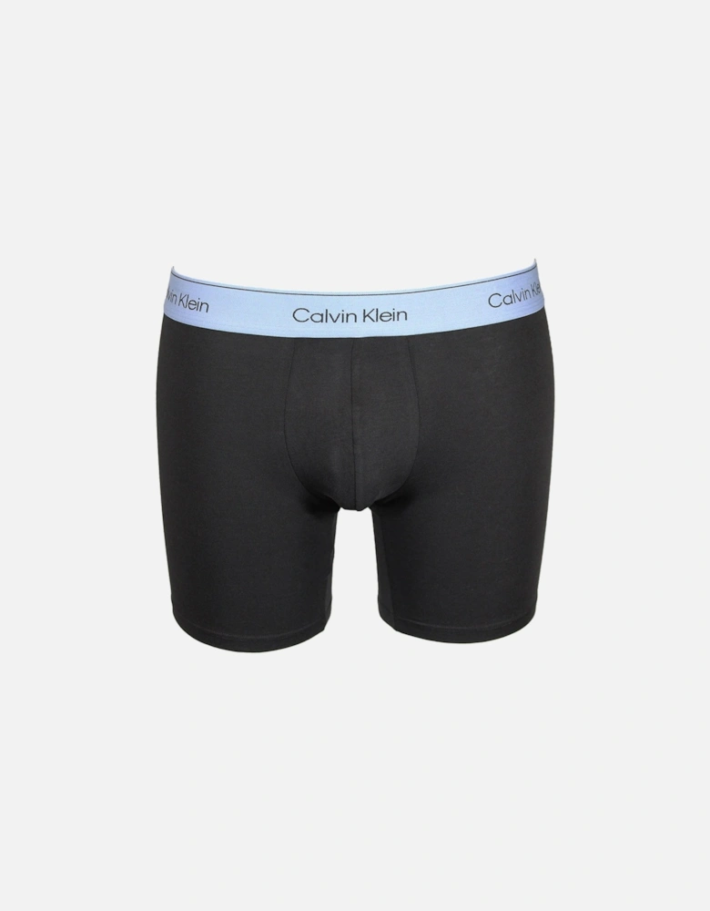 3-Pack Modern Cotton Boxer Briefs, Black