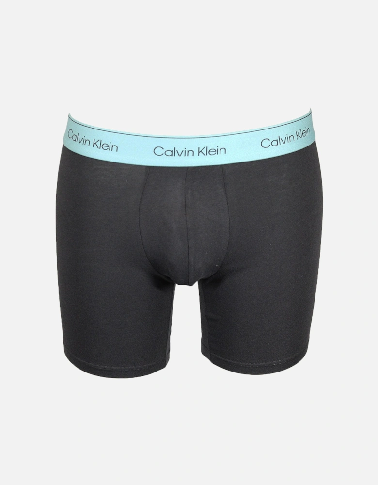3-Pack Modern Cotton Boxer Briefs, Black