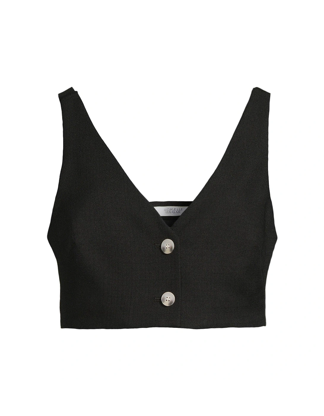 Premium 3 Piece Set Crop Top - Black 