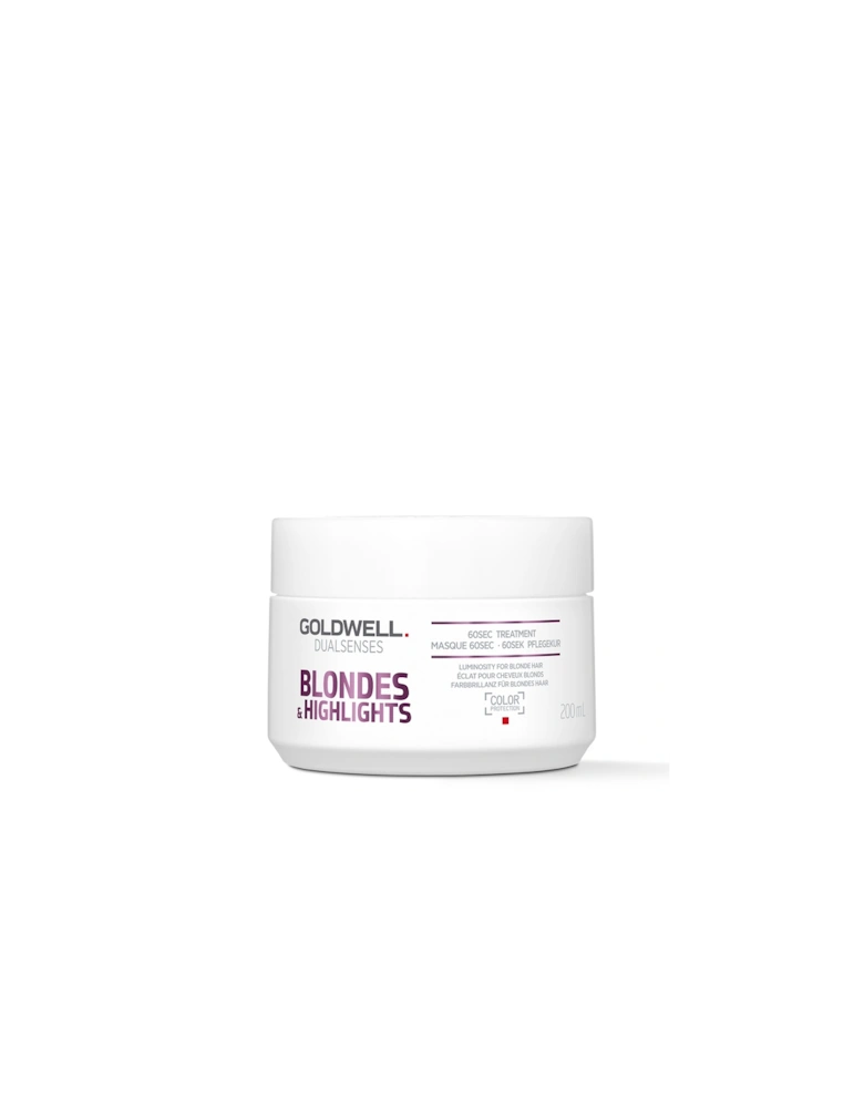 Dualsenses Blonde and Highlights Anti-Yellow 60Sec Treatment 200ml - Goldwell