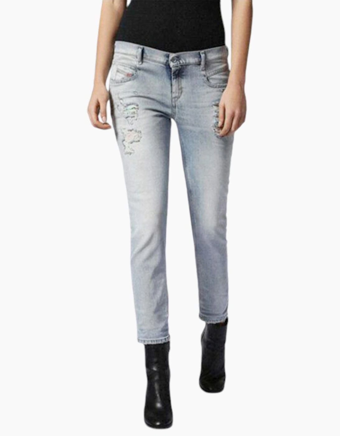 Diesel Women's Blue Belthy 084Dm Denim Jeans Lyocell D.n.a Stretch Regular Slim  32In/6 W24 L32