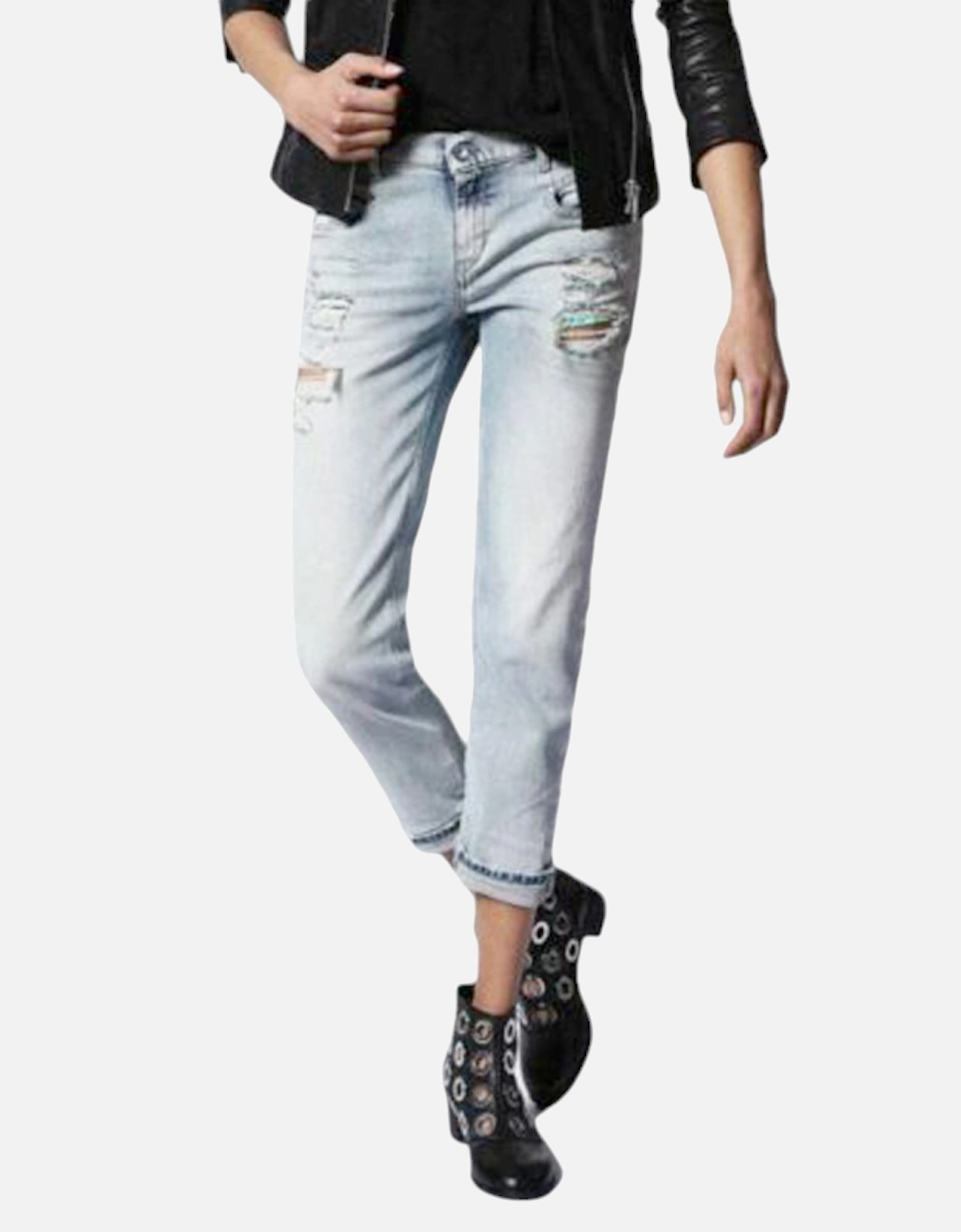 BELTHY 084DM Womens Denim Jeans Lyocell D.N.A Stretch Regular Slim