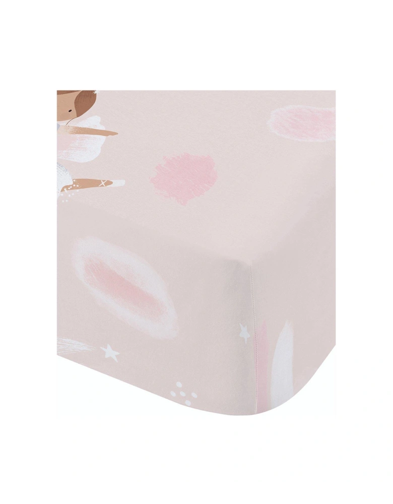 Dancing Fairies Fitted Sheet - Pink