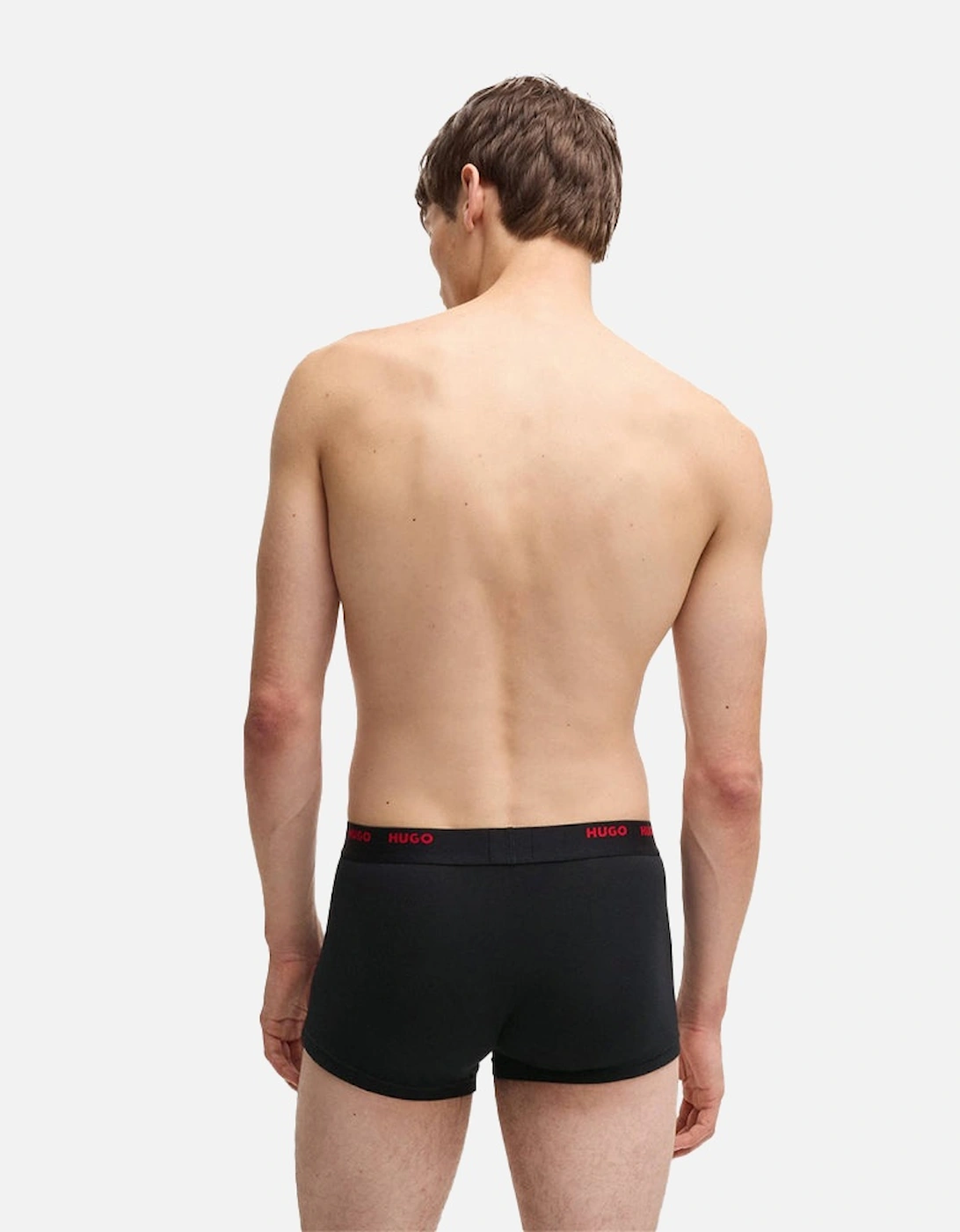 5-Pack Boxer Trunks, Black/Khaki/Red/Navy