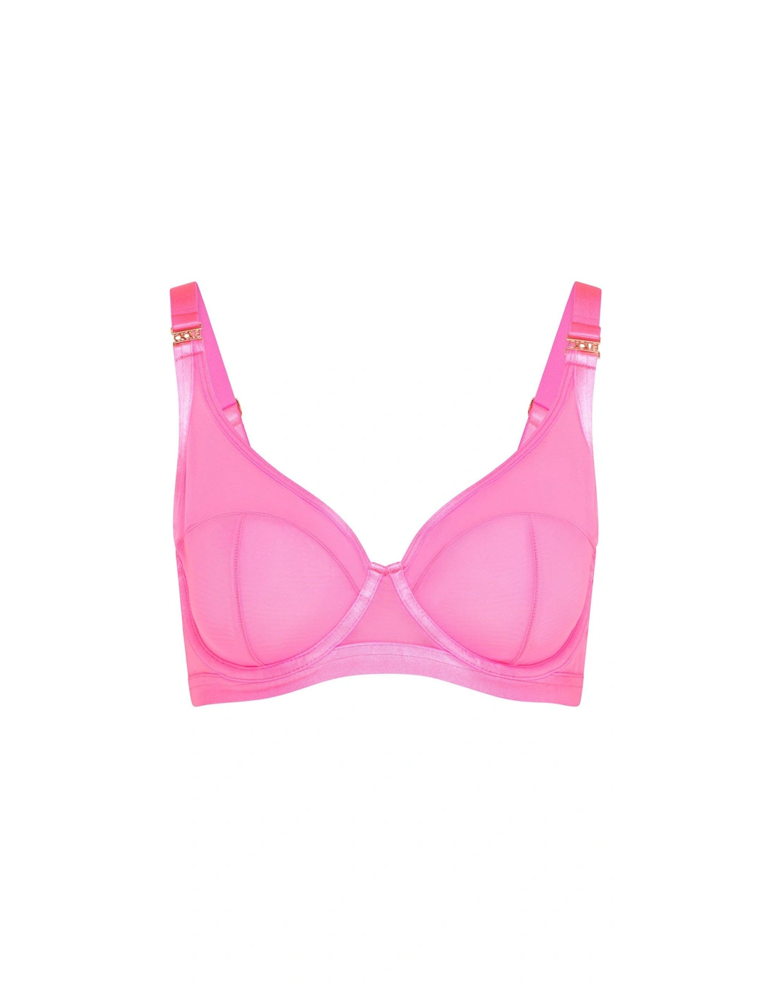 Soft Mesh Hi Apex Bra - Pink