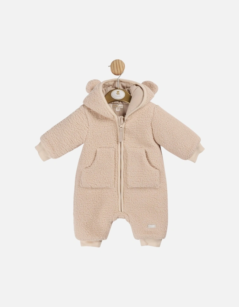 Beige Boucle Pramsuit