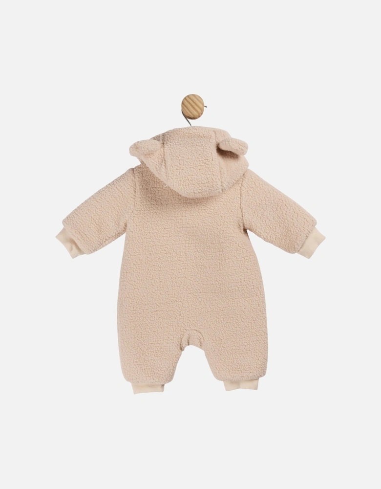 Beige Boucle Pramsuit