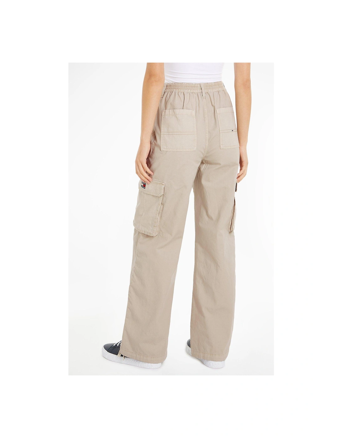 Wide Leg Utility Pant - Beige