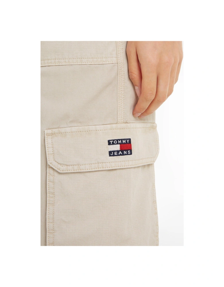 Wide Leg Utility Pant - Beige