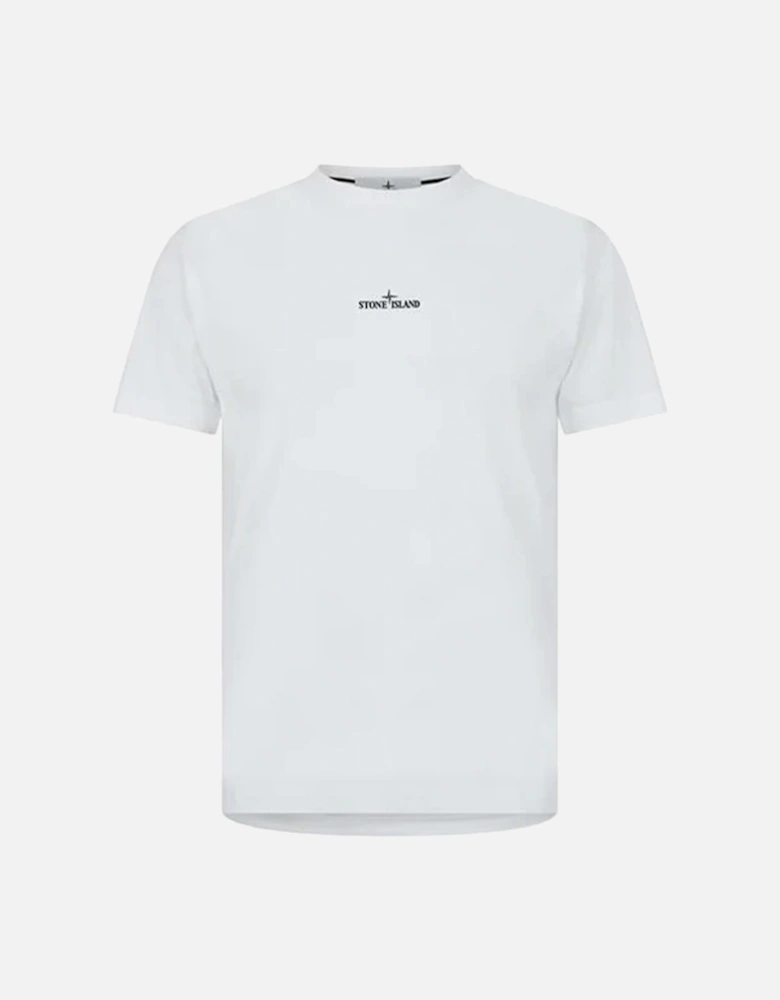 Institutional Four Compass Printed T-Shirt in White