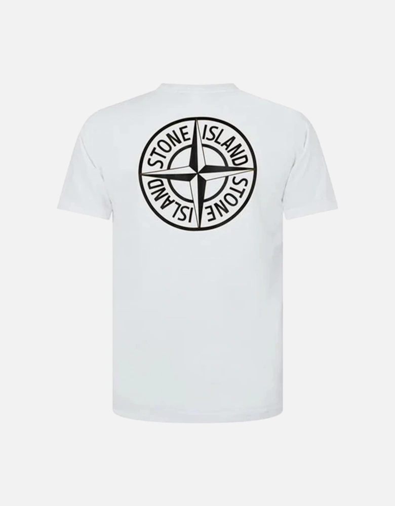 Institutional Four Compass Printed T-Shirt in White