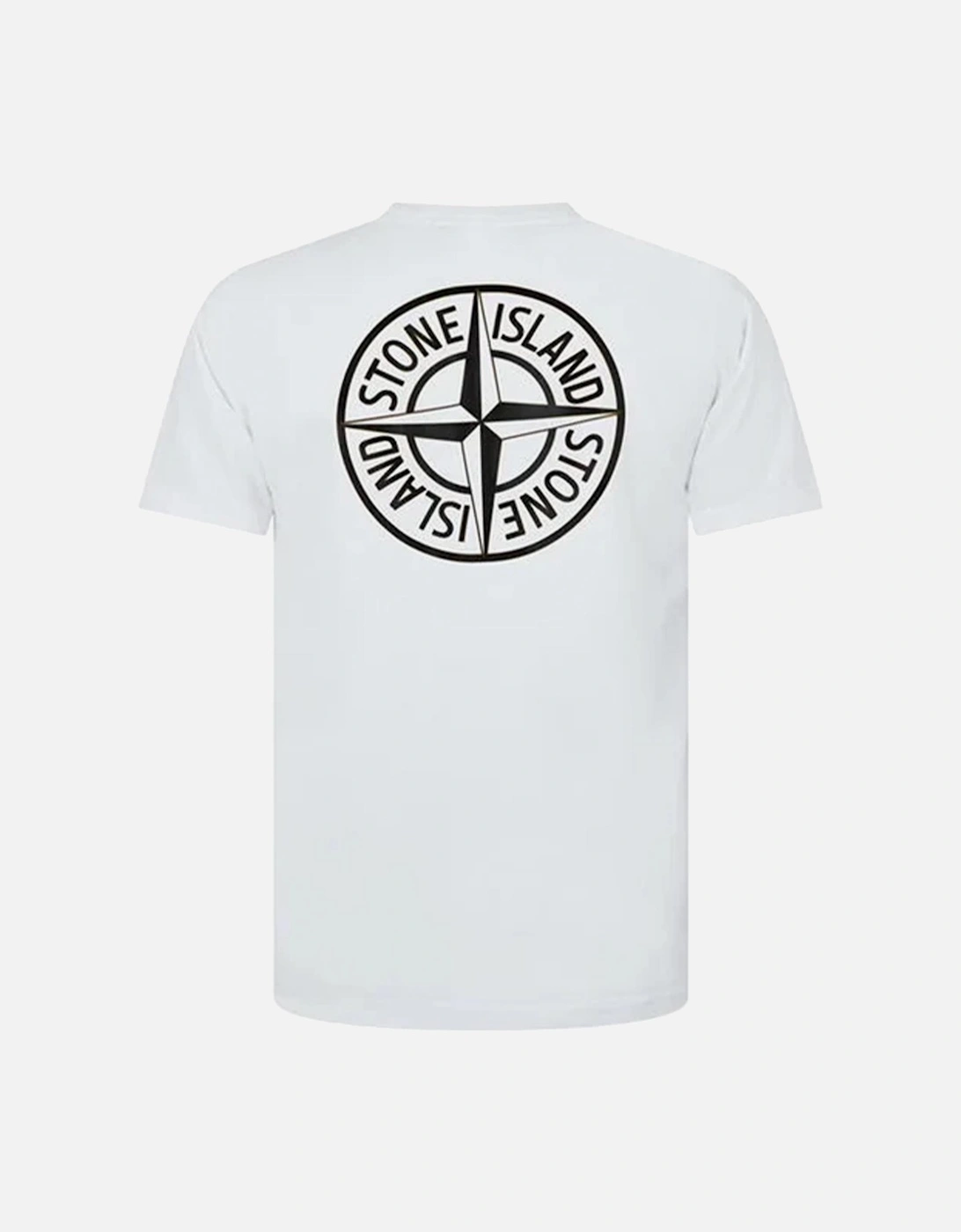 Institutional Four Compass Printed T-Shirt in White