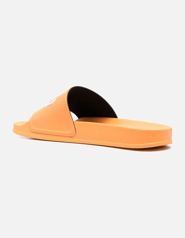 Logo Embossed Sliders in Orange