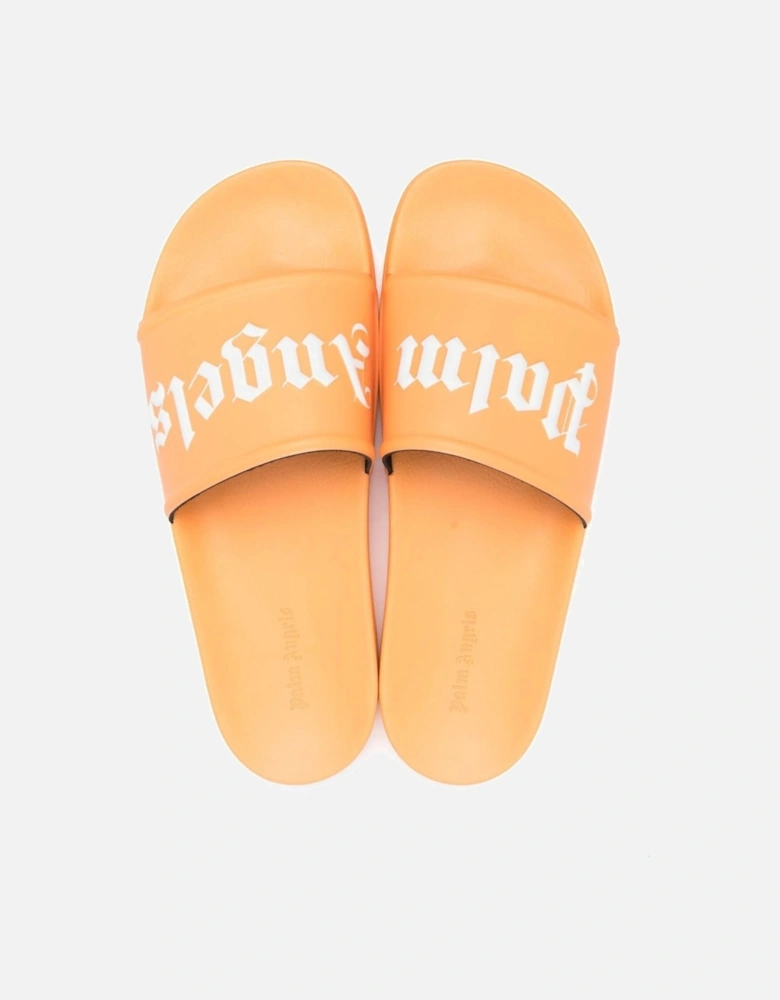 Logo Embossed Sliders in Orange