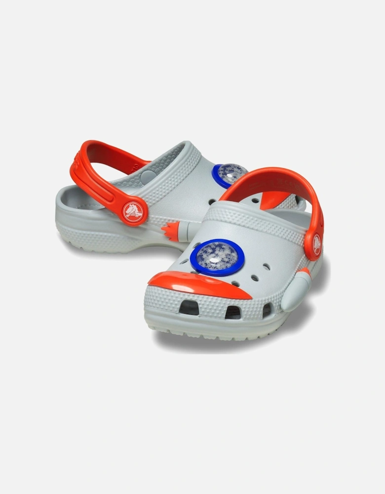 Kids Classic Rocket Ship Clog - Grey