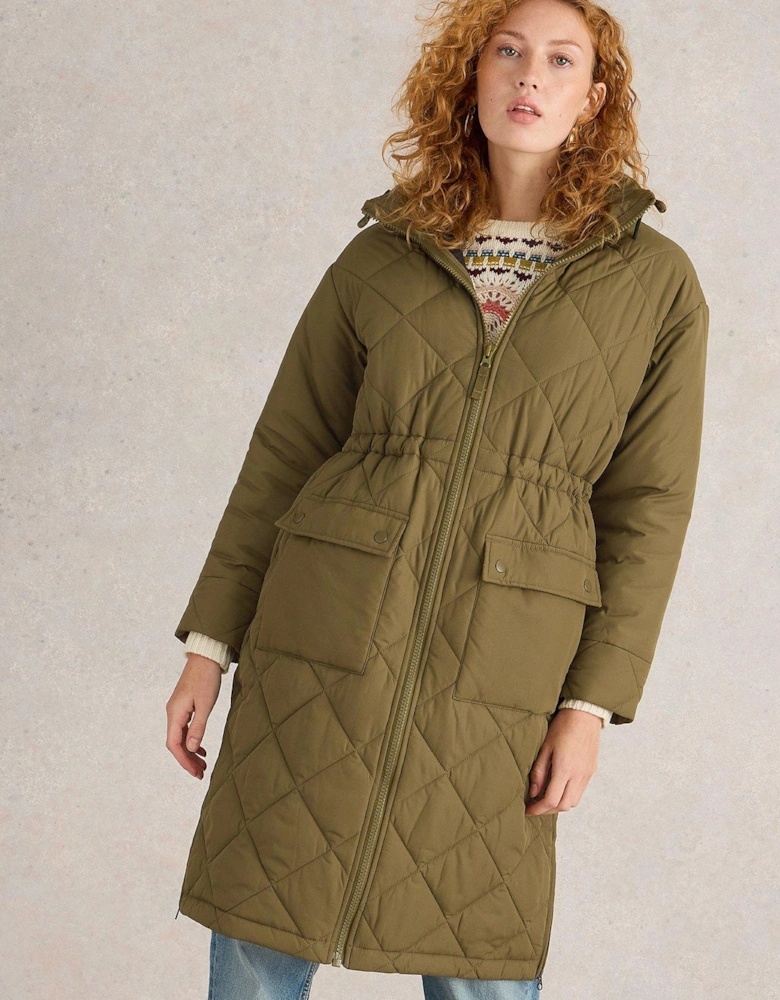 Lorena Quilted Coat - Green