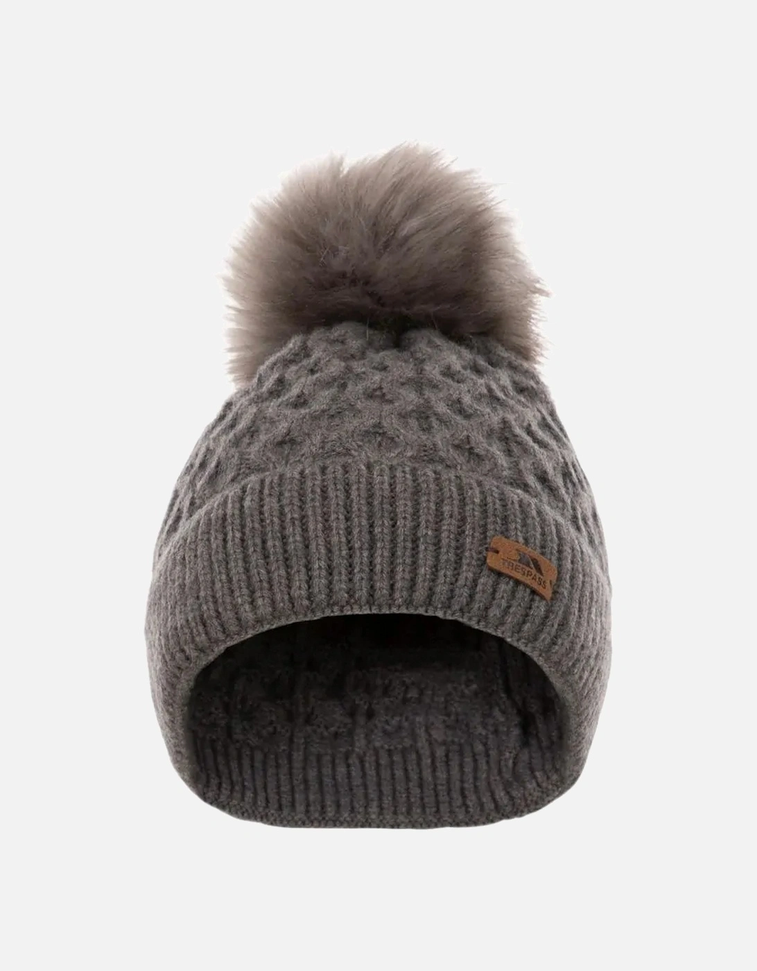 Trespass Women's Grey / Freja Pom Pom Beanie - Size: One Size