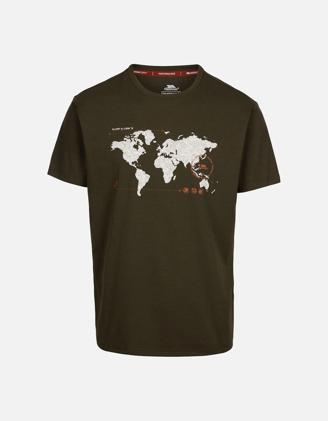 Mens Ohio Map TP75 T-Shirt, 4 of 3