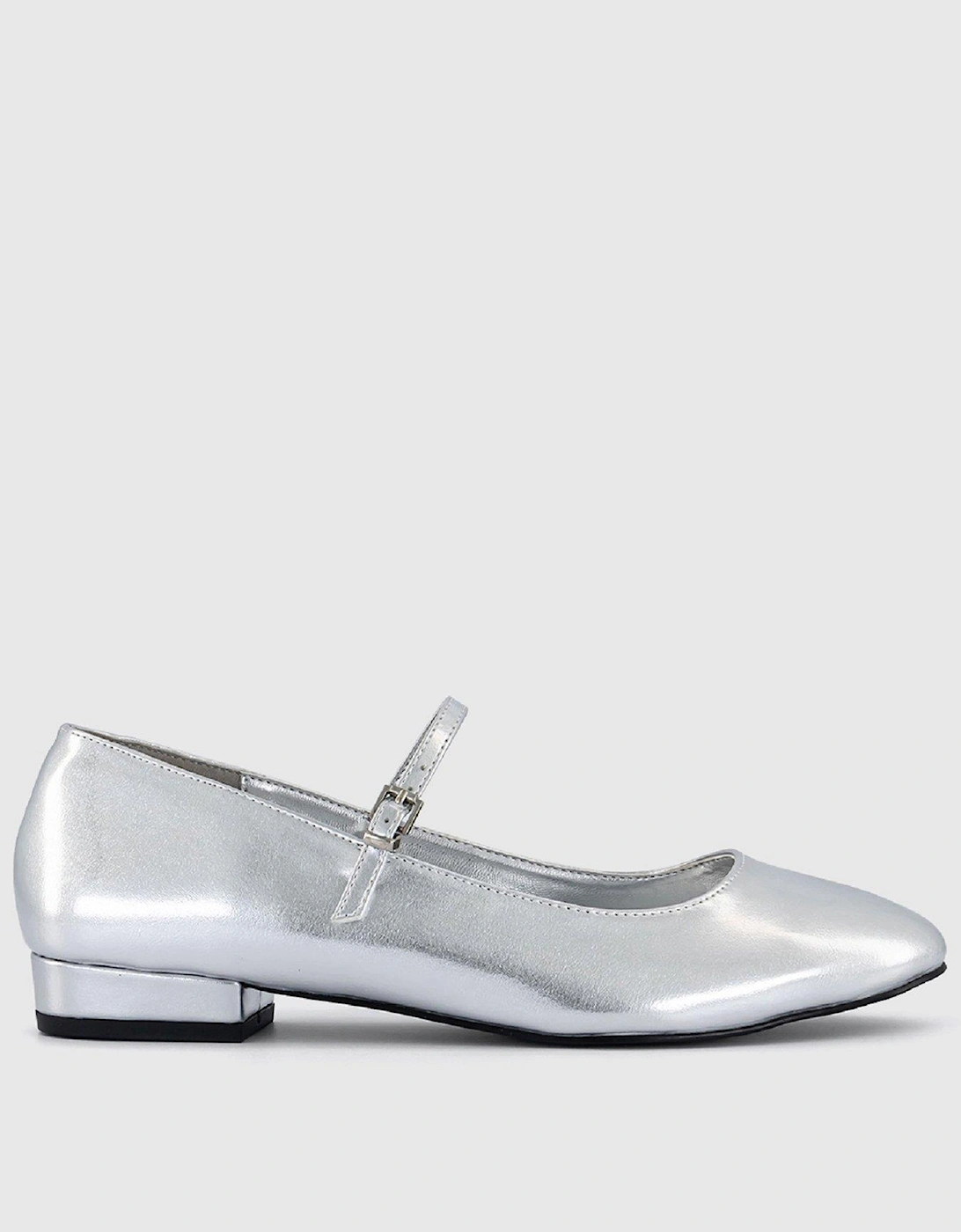 Freida Patent Mary Janes - Silver, 4 of 3