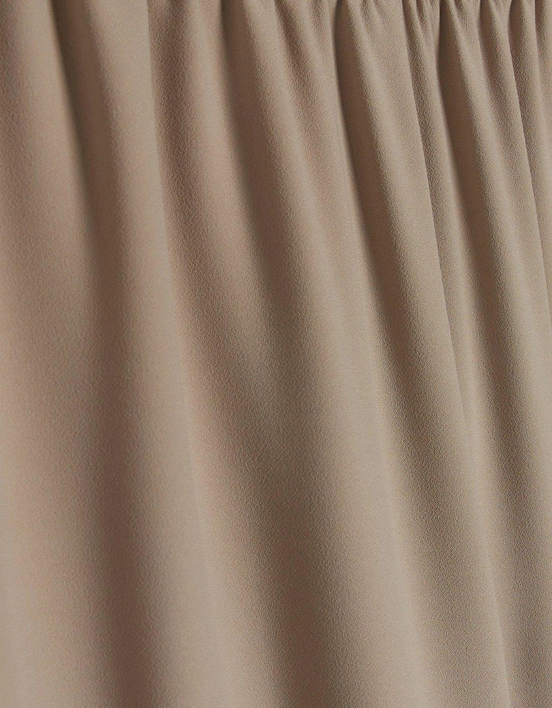 Elasticated Wide Leg Trouser - Light Beige