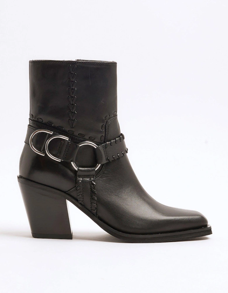 Harness Ankle Boot - Black