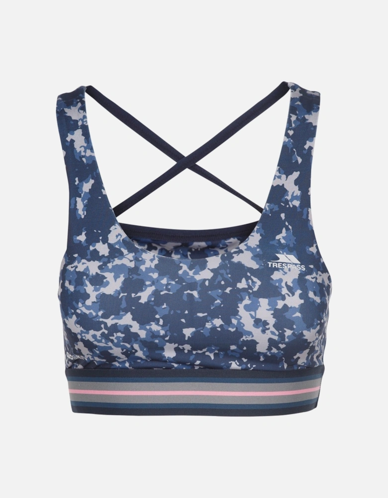 Womens/Ladies Stephanie Camo Crop Top