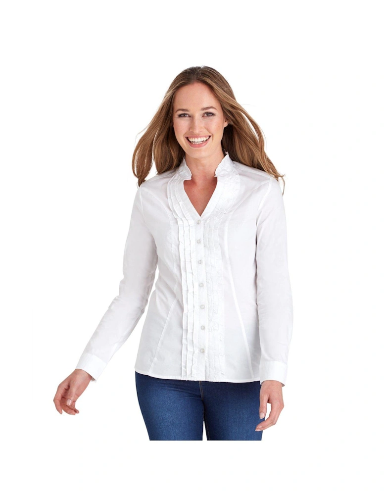 Ruffle Blouse - White