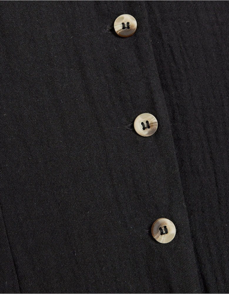 Button Up Jumpsuit - Black