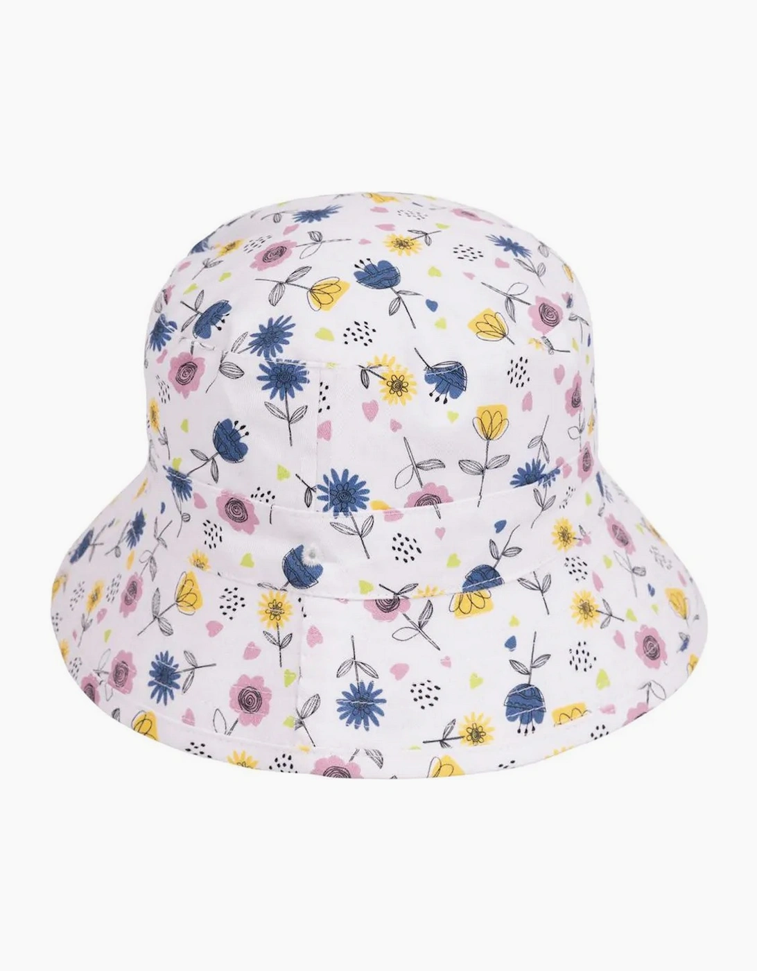 Trespass Unisex White Childrens/ Zebdee Floral Bucket Hat - Size: 7 Years/6 Years/5 Years Kids