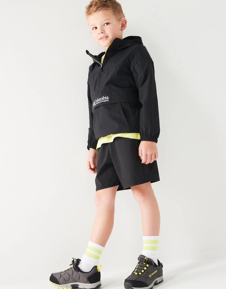 Youth Unisex Challenger Windbreaker - Black