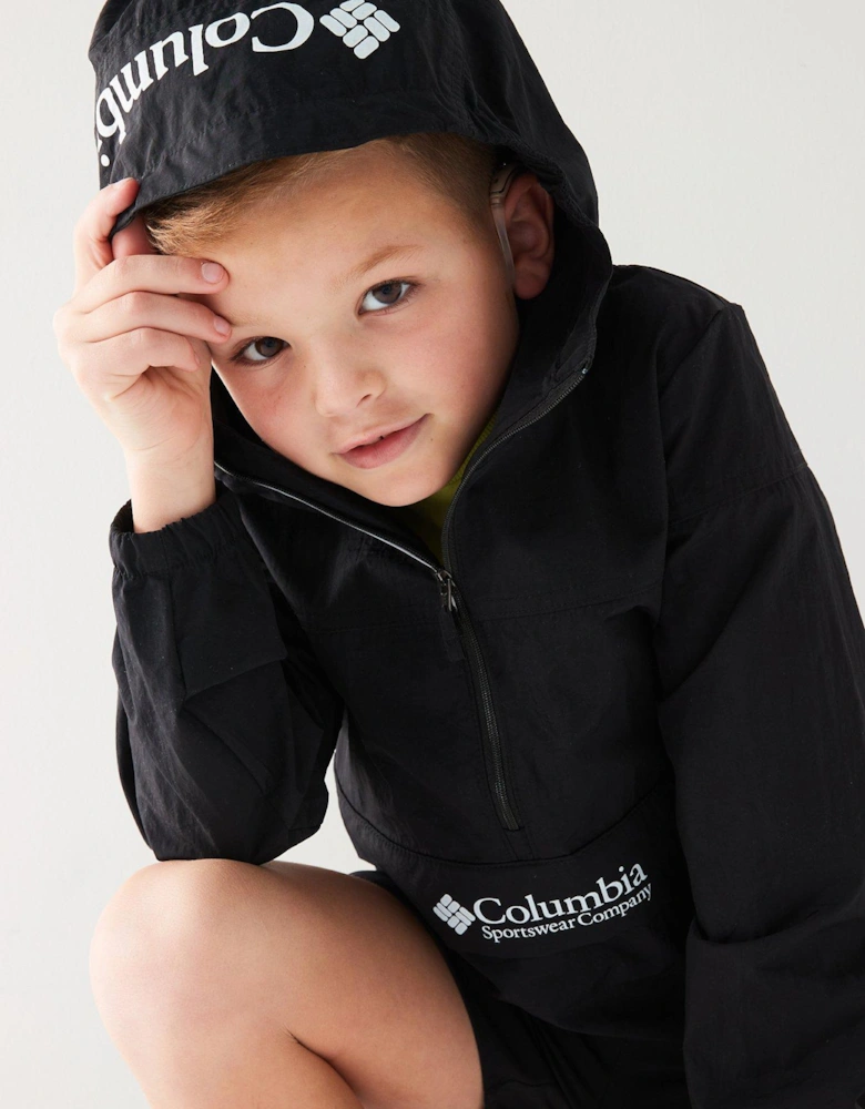 Youth Unisex Challenger Windbreaker - Black