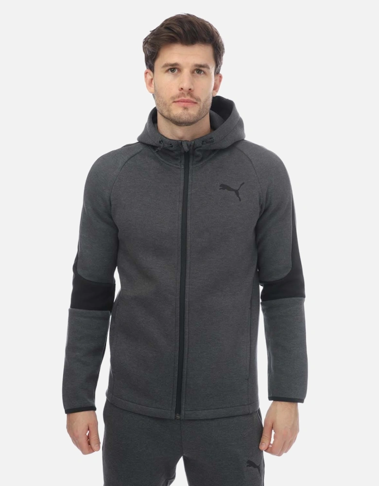 Mens Evostripe Core Full Zip Hoodie