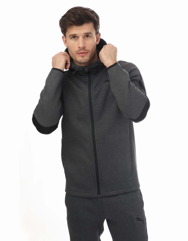 Mens Evostripe Core Full Zip Hoodie