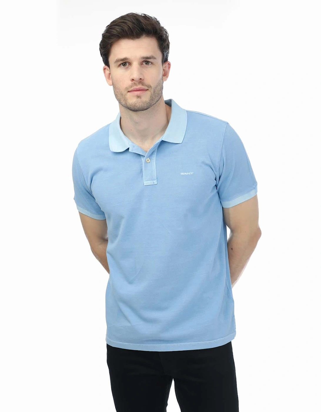 Gant Men's Blue Sunfaded Pique Rugger - - : 48/Regular 4XL