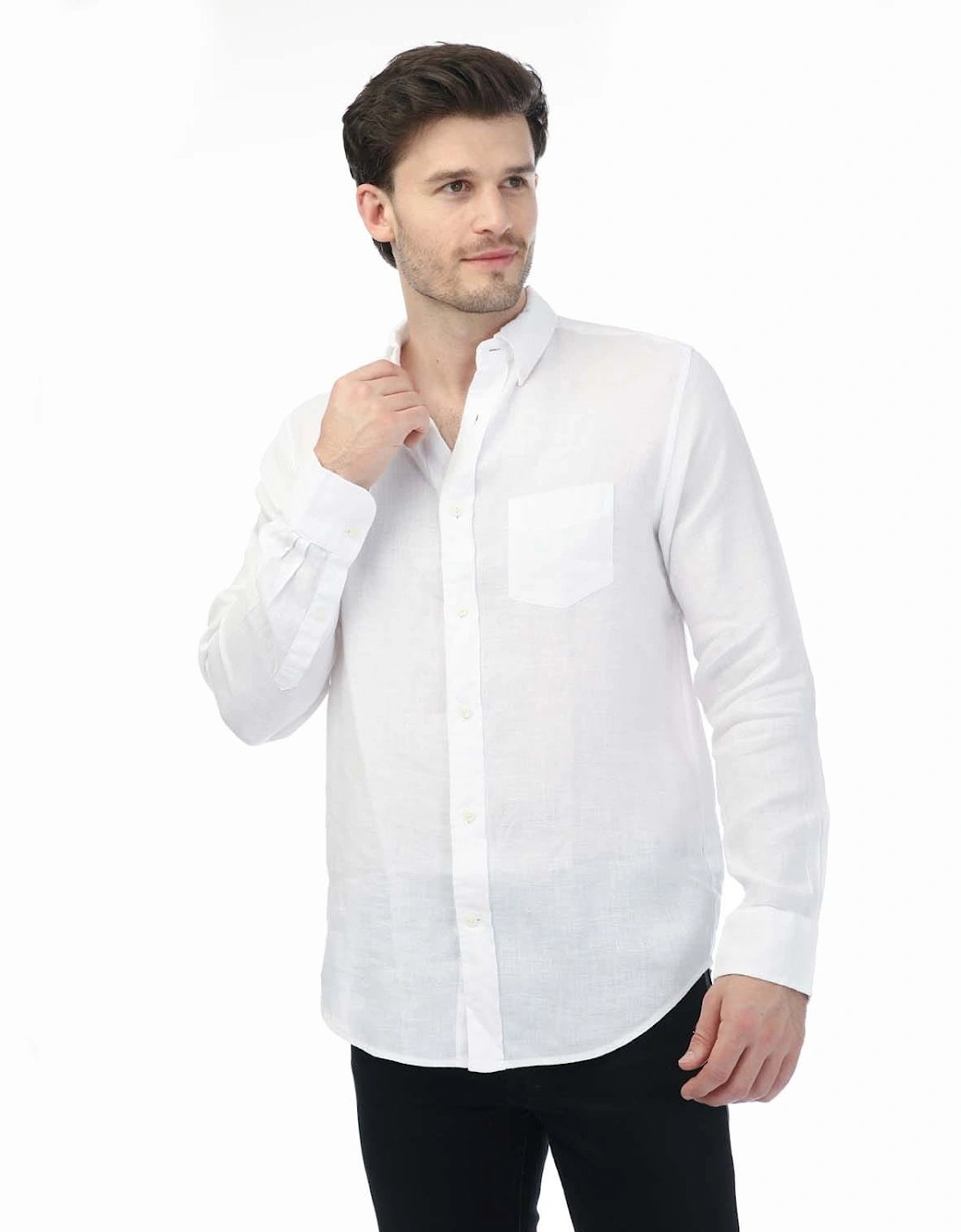 Regular Fit Linen Shirt - Regular Linen Shirt, 5 of 4