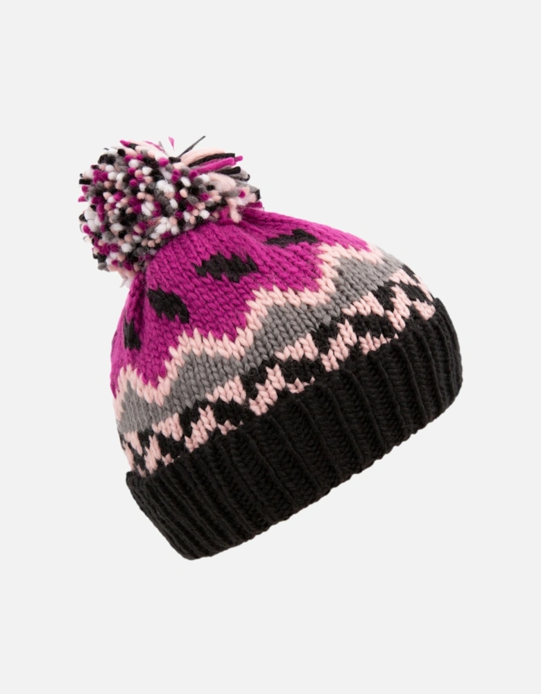 Childrens/Kids Twiglet Chunky Knit Fleece Lined Hat