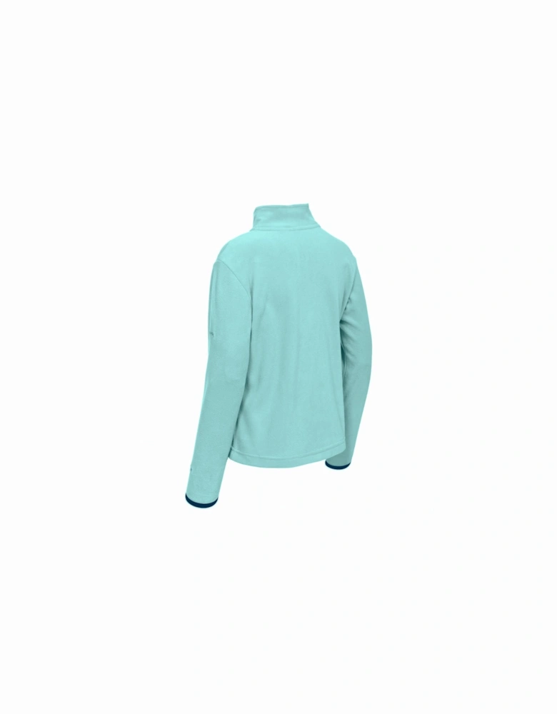 Childrens Girls Sybil Half Zip Microfleece Top