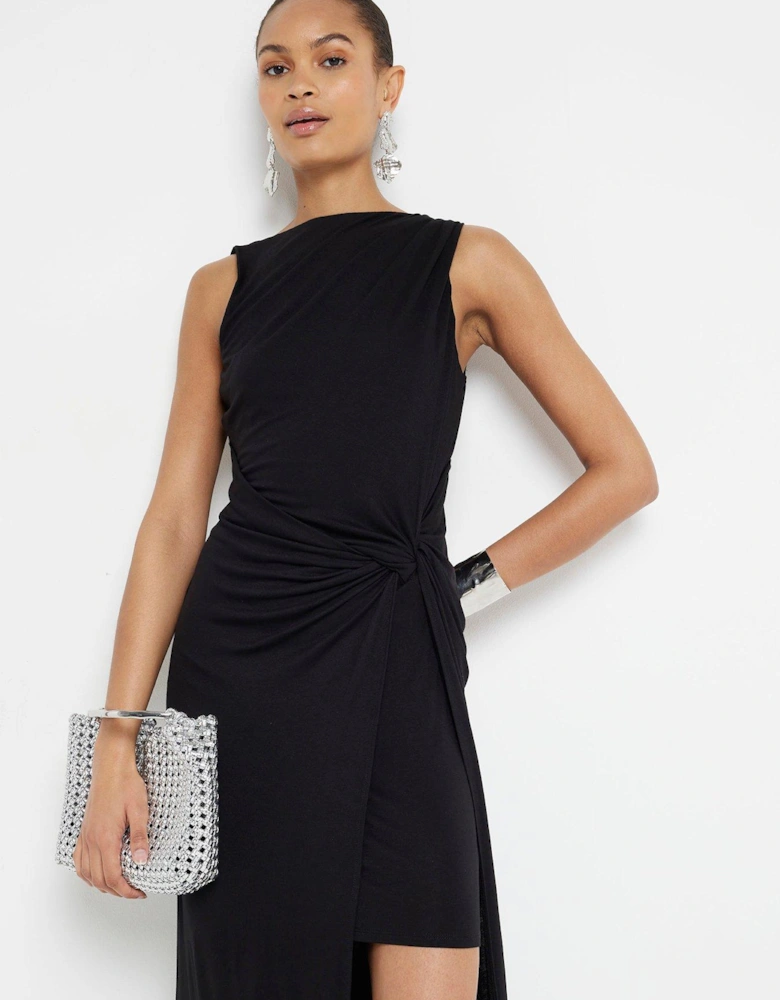 Cowl Back Dress - Black