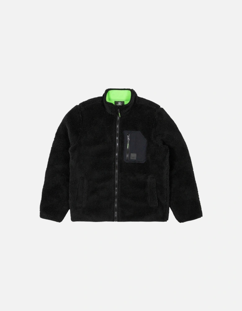 Muzzer Fuzzer Zip Fleece - Black