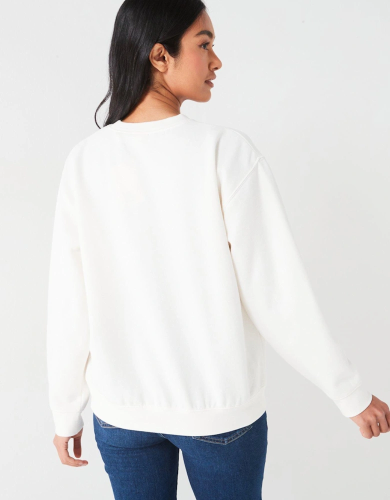 Everyday Sweatshirt - Sugar Swizzle - White