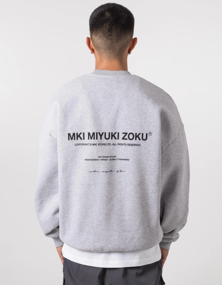 Oversized Fit Design Studio Crewneck Sweatshirt