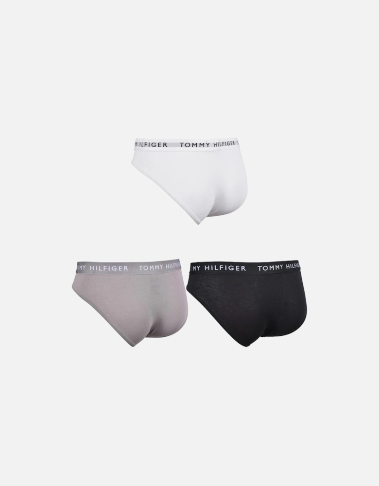 3-Pack Recycled Essentials Briefs, Black/White/Grey