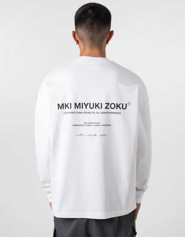 Oversized Fit Long Sleeve Design Studio T-Shirt