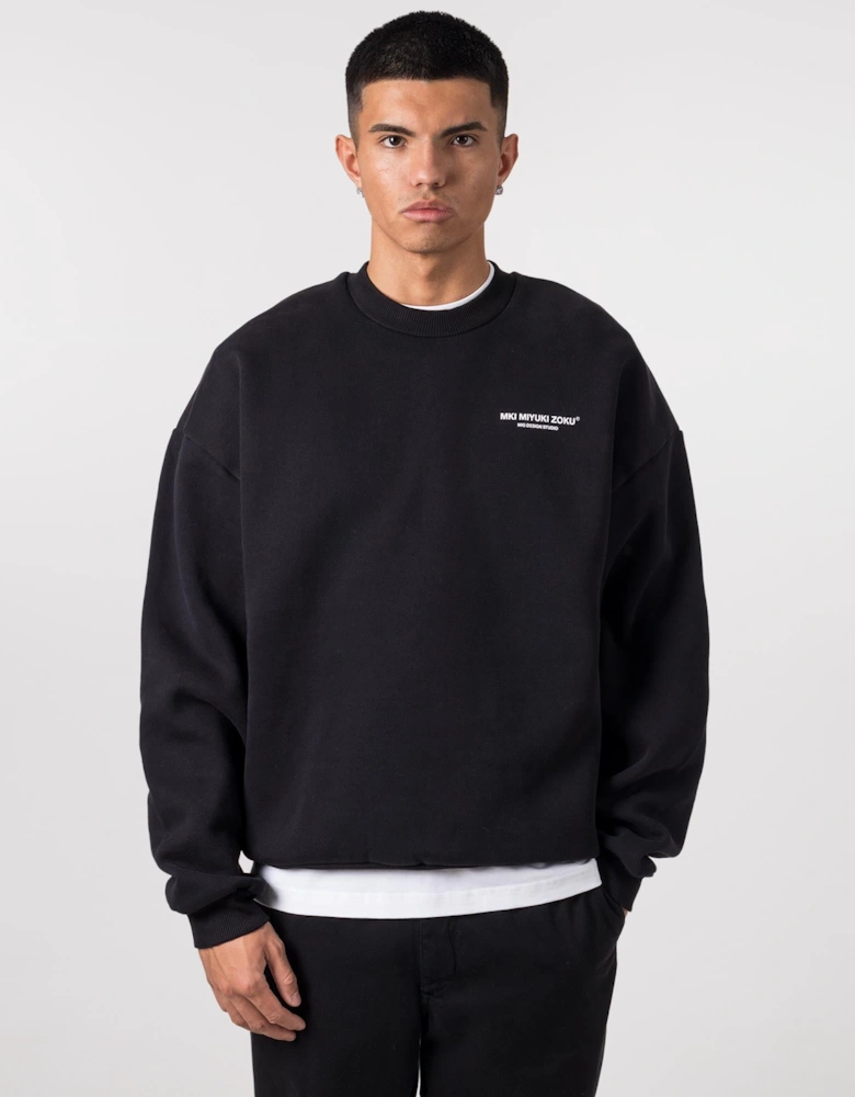 Oversized Fit Design Studio Crewneck Sweatshirt