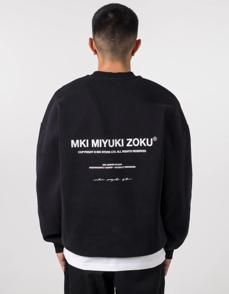 Oversized Fit Design Studio Crewneck Sweatshirt